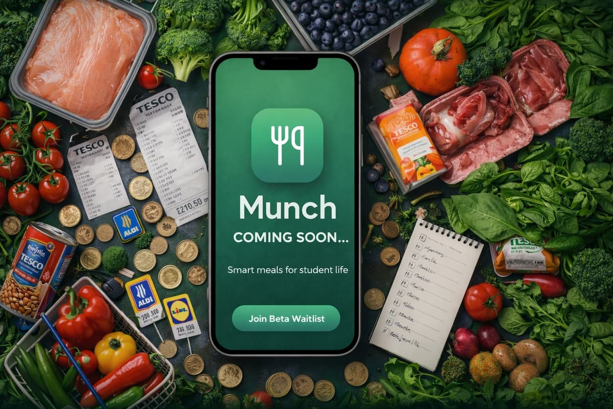 MUNCH App Preview - Dark Mode