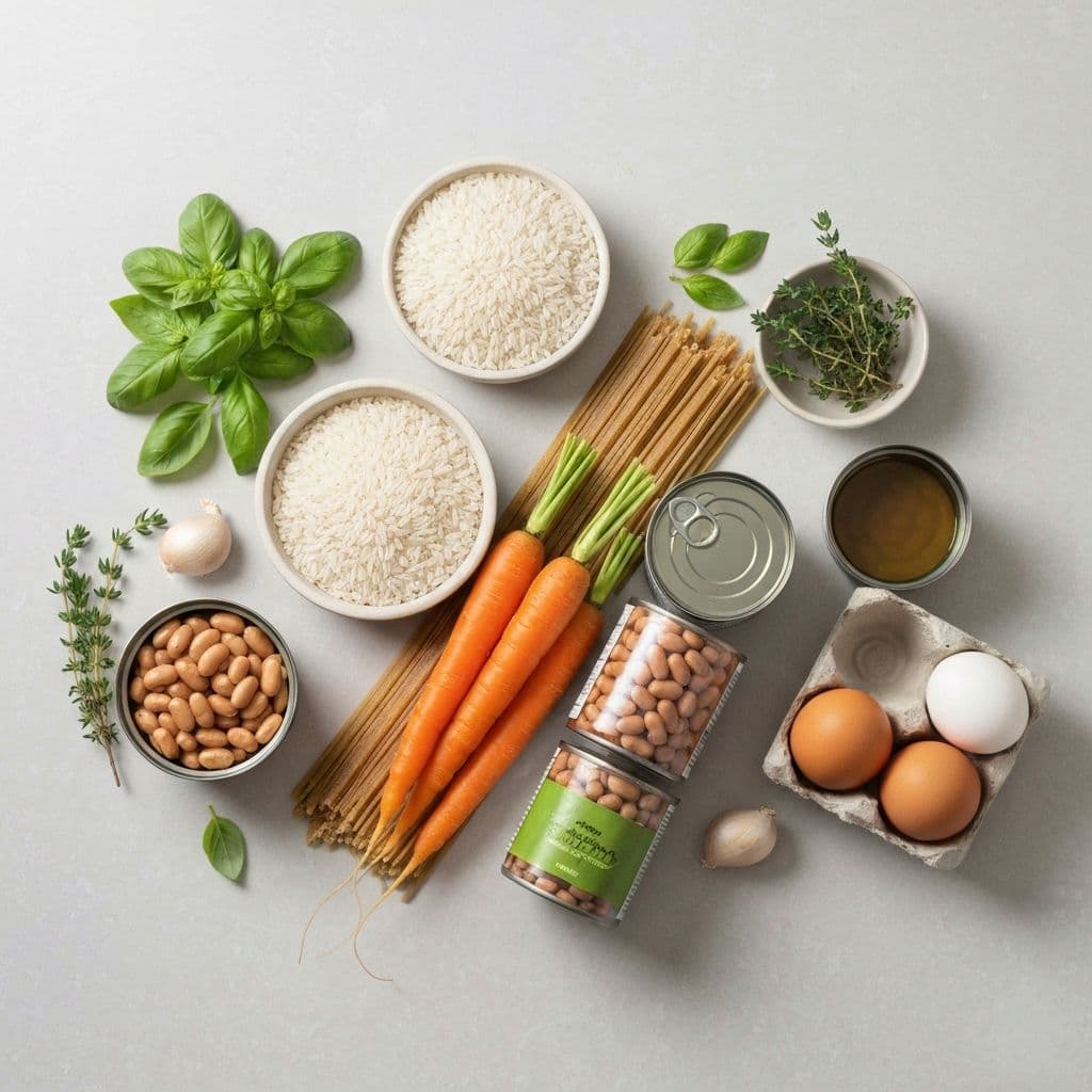 Budget-friendly groceries for eating on £30 a week